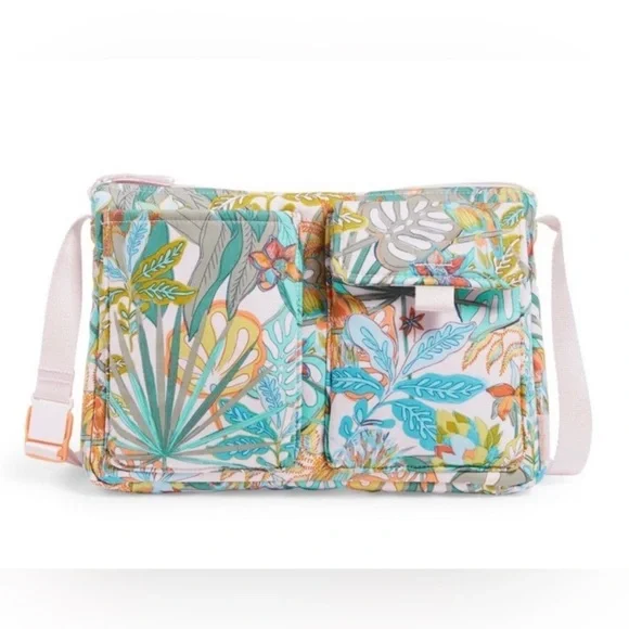 Vera Bradley • Utility Small Crossbody Bag/Recycled Cotton • Rain Forest Canopy - Picture 1 of 14